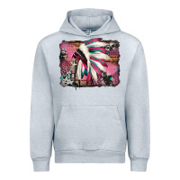 Heather Grey indian headdress valentine's day Urban Hoodie - Jasminsmagicworld