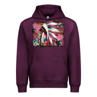 Mauve Wine indian headdress valentine's day Urban Hoodie - Jasminsmagicworld