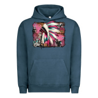 Pigment Midnight Navy indian headdress valentine's day Urban Hoodie - Jasminsmagicworld