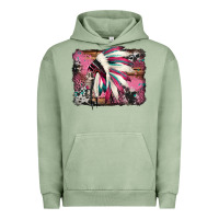 Pigment Oil Green indian headdress valentine's day Urban Hoodie - Jasminsmagicworld