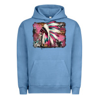 Pigment Pebble Blue indian headdress valentine's day Urban Hoodie - Jasminsmagicworld