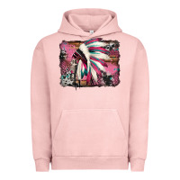 Pigment Salmon indian headdress valentine's day Urban Hoodie - Jasminsmagicworld