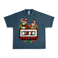 Midnight Navy christmas cassette Urban Heavy Tee - FaDigitalArtStudio