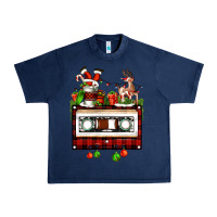 Navy christmas cassette Urban Heavy Tee - FaDigitalArtStudio
