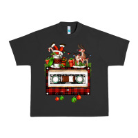 Pigment Black christmas cassette Urban Heavy Tee - FaDigitalArtStudio