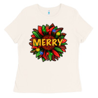 Bone merry christmas with light sunflower bbs Ladies Tee - BundleAndBundleShop