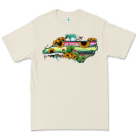 Bone North Carolina Map Sunflower Cactus Serape Premium Tee - RanaPortraitStore
