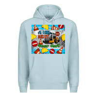 Blue Mist a little dirt never hurt steam roller tumbler Premium Hoodie - Artiststas