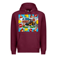 Burgundy a little dirt never hurt steam roller tumbler Premium Hoodie - Artiststas
