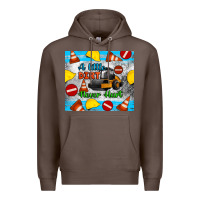 Coffee a little dirt never hurt steam roller tumbler Premium Hoodie - Artiststas