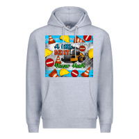 Heather Grey a little dirt never hurt steam roller tumbler Premium Hoodie - Artiststas