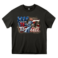 Asphalt Born to be free Heavy Core Tee - CowGirlArtShop