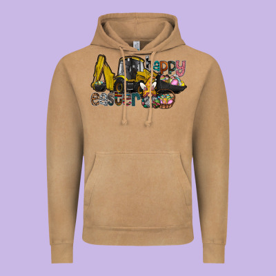 Happy Easter Vintage Hoodie Designed By Cowhidedigitalart