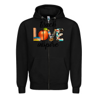 Black teach love inspıre Zipper Hoodie - JahusDesignShop