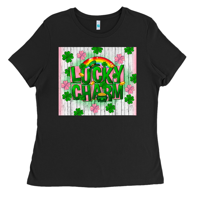 Lucky Charm St Patricks Day Ladies Tee by FaDigitalArtStudio | Teevron