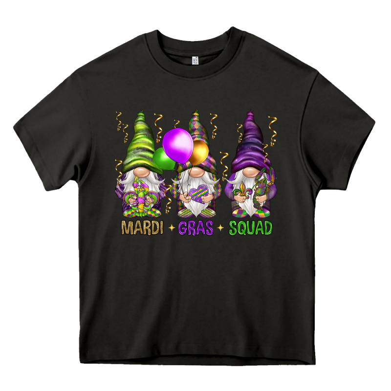 Mardi Gras Squad With Gnomies Heavy Core Tee by HowdyJamesFarm | Teevron