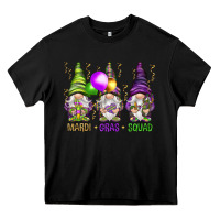 Black Mardi Gras squad with gnomies Heavy Core Tee - HowdyJamesFarm