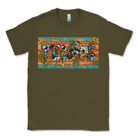 Army Green texas sunflower cactus cowhide leopard licence plate Classic Tee - Artiststas