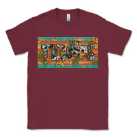 Burgundy texas sunflower cactus cowhide leopard licence plate Classic Tee - Artiststas