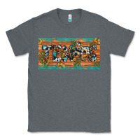 Charcoal Heather texas sunflower cactus cowhide leopard licence plate Classic Tee - Artiststas