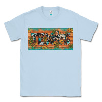 Dusty Blue texas sunflower cactus cowhide leopard licence plate Classic Tee - Artiststas