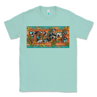 Texas Sunflower Cactus Cowhide Leopard Licence Plate Classic Tee | Teevron