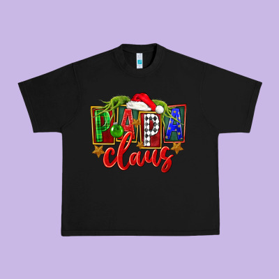 Christmas Papa Claus Urban Heavy Tee Designed By Fadigitalartstudio