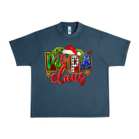Midnight Navy Christmas papa claus Urban Heavy Tee - FaDigitalArtStudio