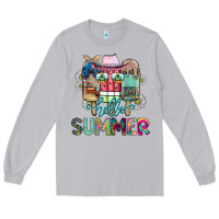 Moon Dust Hello Summer Long Sleeve Tee - CowhideDigitalArt