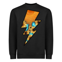 Black Lightning Bolt Heavyweight Sweatshirt - JahusDesignShop