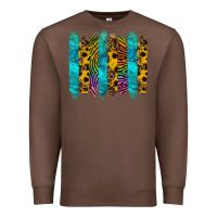 Chestnut turquoise leopard sunflowers colorful Premium Sweatshirt - RanaPortraitStore