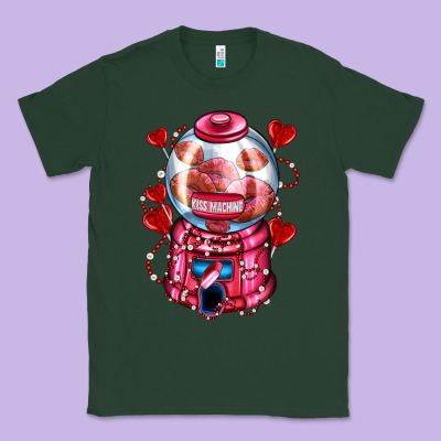 Kiss  Machine  Olivia Classic Tee Designed By Oliviacreatesart