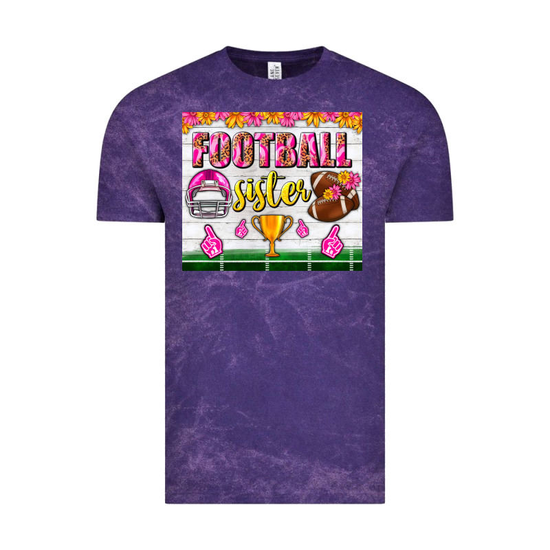 Football Sister Tumbler Vintage Tee by BundleAndBundleShop | Teevron