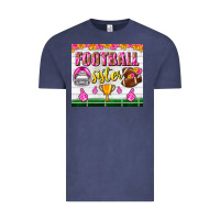 Vintage Denim football sister tumbler Vintage Tee - BundleAndBundleShop