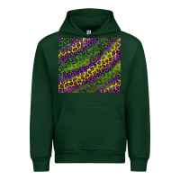 Foreset Green mardi gras leopard Urban Hoodie - RanaPortraitStore