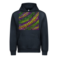 Navy mardi gras leopard Urban Hoodie - RanaPortraitStore