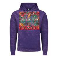 Cloud Purple summer vibes Vintage Hoodie - CowhideDigitalArt