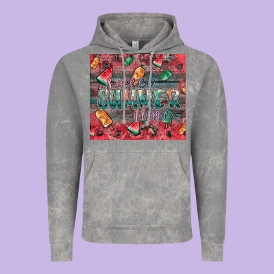 Summer Vibes Vintage Hoodie Designed By Cowhidedigitalart