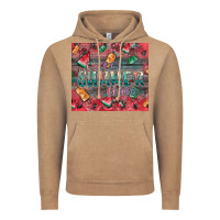 Vintage Coffee summer vibes Vintage Hoodie - CowhideDigitalArt