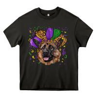 Asphalt Mardi gras hat german shepherd Heavy Core Tee - RanaPortraitStore