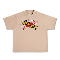 Burro Maryland Crab State Pride Flag Urban Heavy Tee - maiPhamDesign