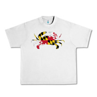 Lunar Rock Maryland Crab State Pride Flag Urban Heavy Tee - maiPhamDesign