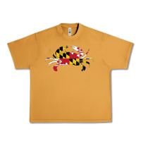 Maryland Crab State Pride Flag Urban Heavy Tee | Teevron