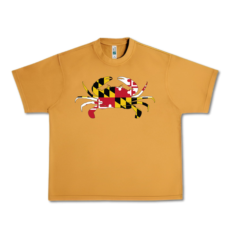 Maryland Crab State Pride Flag Urban Heavy Tee by maiPhamDesign | Teevron