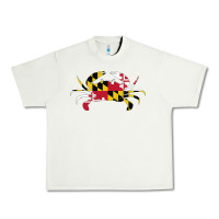 Pistachio Maryland Crab State Pride Flag Urban Heavy Tee - maiPhamDesign