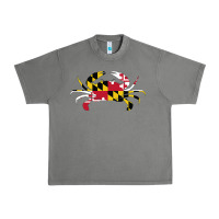 Tornado Maryland Crab State Pride Flag Urban Heavy Tee - maiPhamDesign
