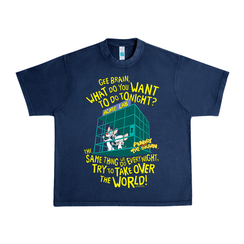 Pinky And The Brain The World Urban Heavy Tee by maiPhamDesign | Teevron