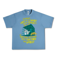 Pebble Blue Pinky and the Brain The World Urban Heavy Tee - maiPhamDesign