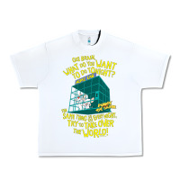 White Pinky and the Brain The World Urban Heavy Tee - maiPhamDesign