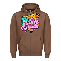 Chestnut hello 5th grade Zipper Hoodie - JahusDesignShop